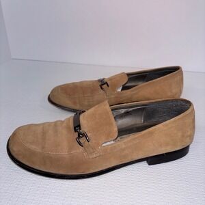 Caressa‎ Crosstown Collection Suede Leather Tan Brown Loafer Flats Shoes 9M